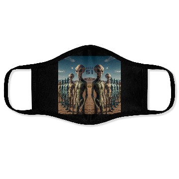 Discover Area 51 Face Masks