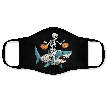 Discover Skeleton Riding Mummy Dinosaur Funny Halloween Face Masks