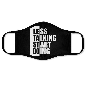 Discover Inspirational Minimalist Typography Design Face Masks