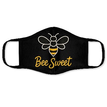 Discover Bee Sweet Motivational Graphic Design Face Masks