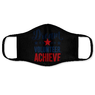 Discover Dream Volunteer Achieve 2026 Inspiration Design  Face Masks