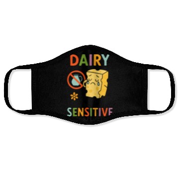 Discover Dairy Sensitive Sad Cartoon Design Face Masks