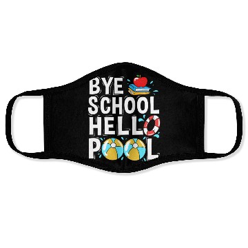 Discover Pool Party Squad Summer Vacation Face Masks