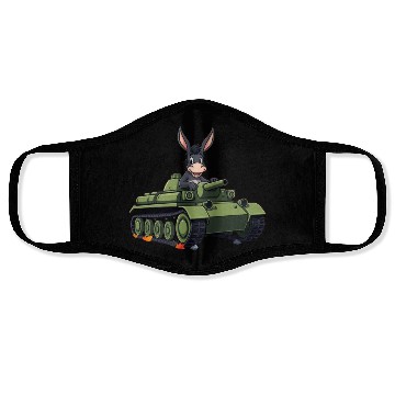 Discover Adorable Donkey Tank Battle Scene Face Masks
