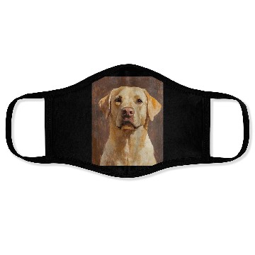 Discover Labrador Pet Portrait Artwork Face Masks