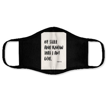 Discover Psalm 46 Minimalist Christian poster Face Masks