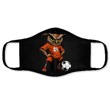 Discover Soccer owl Face Masks
