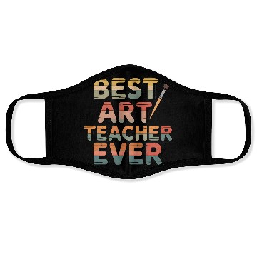 Discover Retro Best Art Teacher Ever  Face Masks