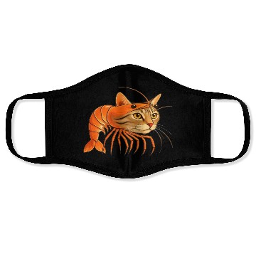 Discover Trippi Troppi Italian Brainrot – Funny Shrimp Cat  Face Masks