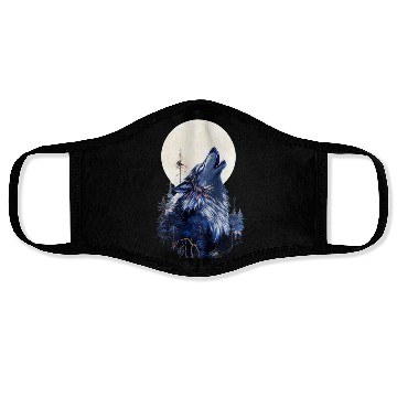 Discover Lunar Howl Forest Mythical Wolf Face Masks