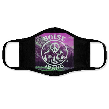 Discover Boise, Idaho (P) Face Masks