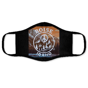 Discover Boise, Idaho (O) Face Masks