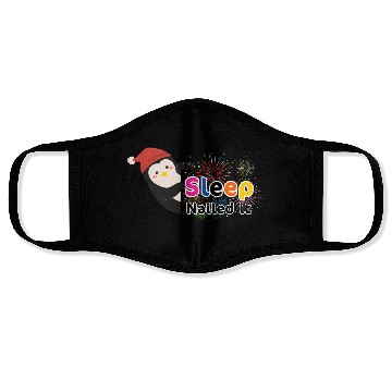 Discover Festive Penguin Sleep Celebration Face Masks