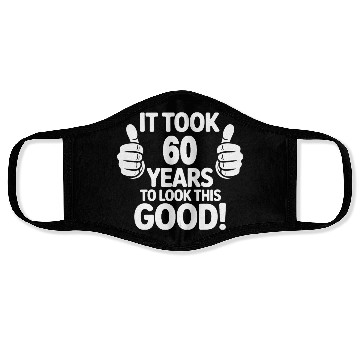 Discover Fun 60th Birthday Celebration Design Face Masks