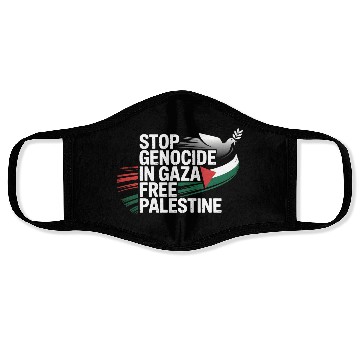 Discover Free Palestine Now – End Genocide in Gaza Face Masks