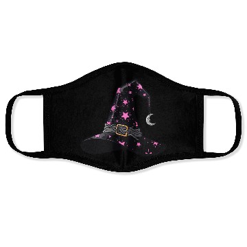 Discover Starry Witch Hat with Moon Charm Face Masks