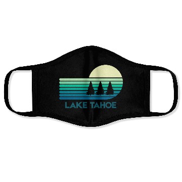 Discover Lake Tahoe California Face Masks
