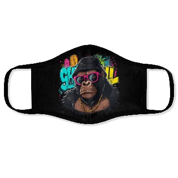Discover Urban Gorilla Graffiti Cool Style Face Masks