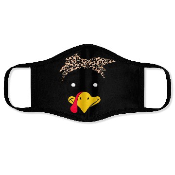 Discover Leopard Print Headscarf Duck Face Face Masks