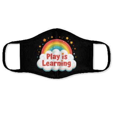 Discover Play Is Learning Preschool Pre-K Kindergarten Face Masks