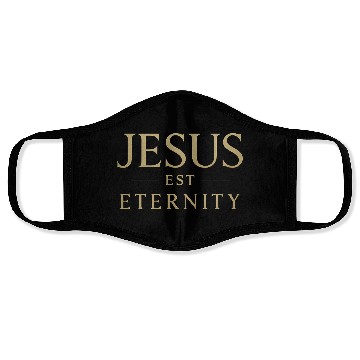 Discover Eternal Jesus Design with Classic Typography Face Masks