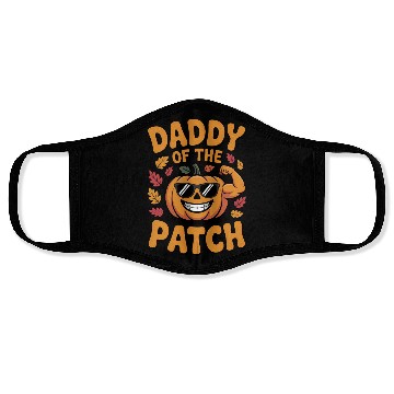 Discover Daddy of the Patch Pumpkin Halloween Face Masks