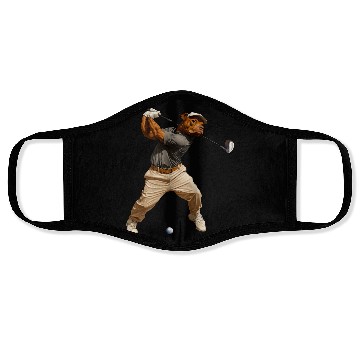Discover Pitbull golfer Face Masks