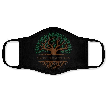 Discover Inner Growth Tree Motif Face Masks