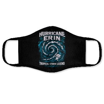 Discover Hurricane Erin Tropical Storm Legend Face Masks
