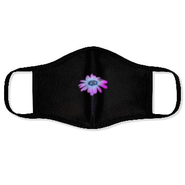 Discover Neon Purple Pink Daisy Face Masks