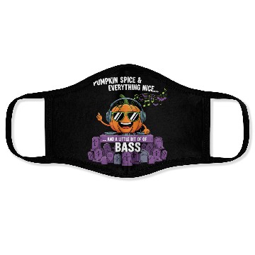 Discover Pumpkin DJ with Bass Vibes Face Masks
