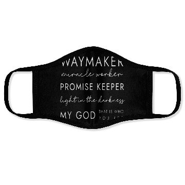 Discover Inspirational Faith Quote Design Face Masks