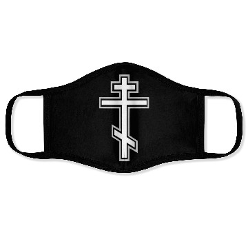 Discover Religious Cross with Bold Outline Face Masks