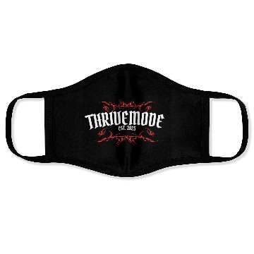Discover Thrivemode Gothic Tattoo Style Logo Face Masks