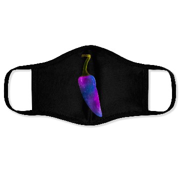Discover Galaxy Themed Chili Pepper Design Face Masks