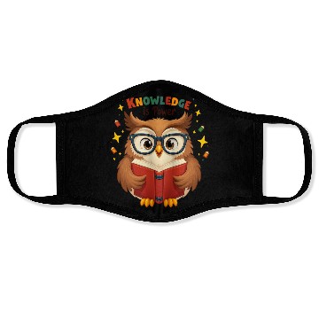 Discover Smart Owl Back to School Knowledge Power Face Masks