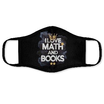 Discover Math and Books Enthusiast Design Face Masks