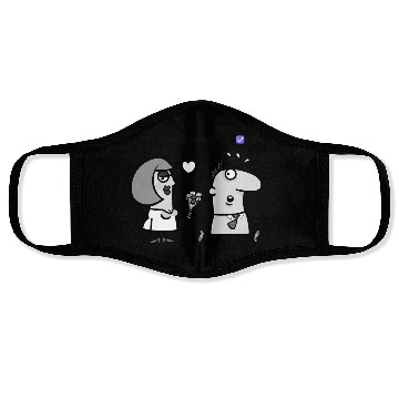 Discover Proposal Gone Wrong – Funny Cartoon Design Face Masks