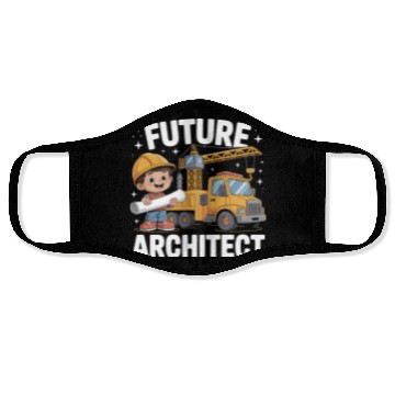 Discover Future Architect Construction Design Face Masks