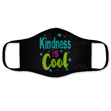 Discover Colorful 'Kindness is Cool' Typography Face Masks