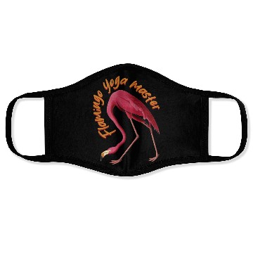 Discover Flamingo Yoga Master Design Face Masks