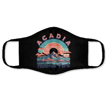 Discover Cadi National Park Sunset Mountain Design Face Masks