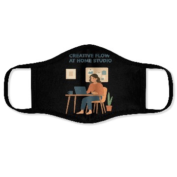 Discover Creative Flow Home Studio Illustration Face Masks