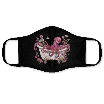 Discover Cottagecore Octopus in Bathtub Vintage Face Masks