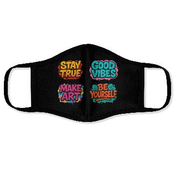 Discover Vibrant Motivational Affirmation Designs Face Masks