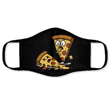 Discover Pizza Slice Cartoon Expression Face Masks