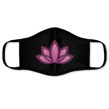 Discover Elegant Pink Lotus Mandala Design Face Masks