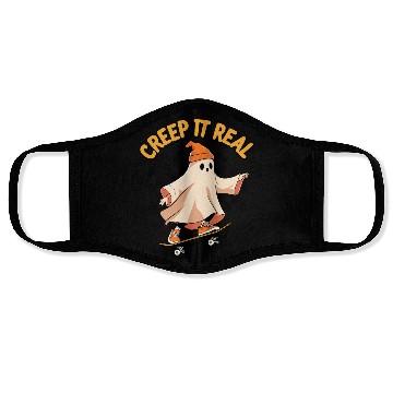 Discover Spooky Skateboard Ghost Face Masks
