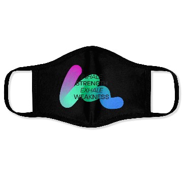 Discover Inspirational Breath Motivation Design Face Masks