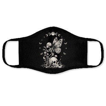 Discover Gothic Skeleton Fairy With Moon Phases Face Masks